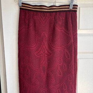 Maeve burgundy pencil skirt Size XS